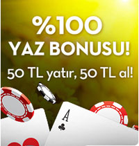 Bets10 Türk Pokeri'nden %100 YAZ BONUSU Alın!