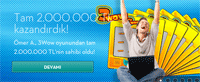 Bets10 Kazı kazan bölümünden bir kullanıcı tam 2.000.000 TL kazandı!