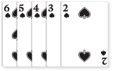 Poker elleri Straight Flush